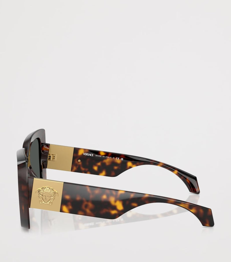 Versace tortoise square irregular sunglasses (British brand)