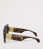 Versace tortoise square irregular sunglasses (British brand)
