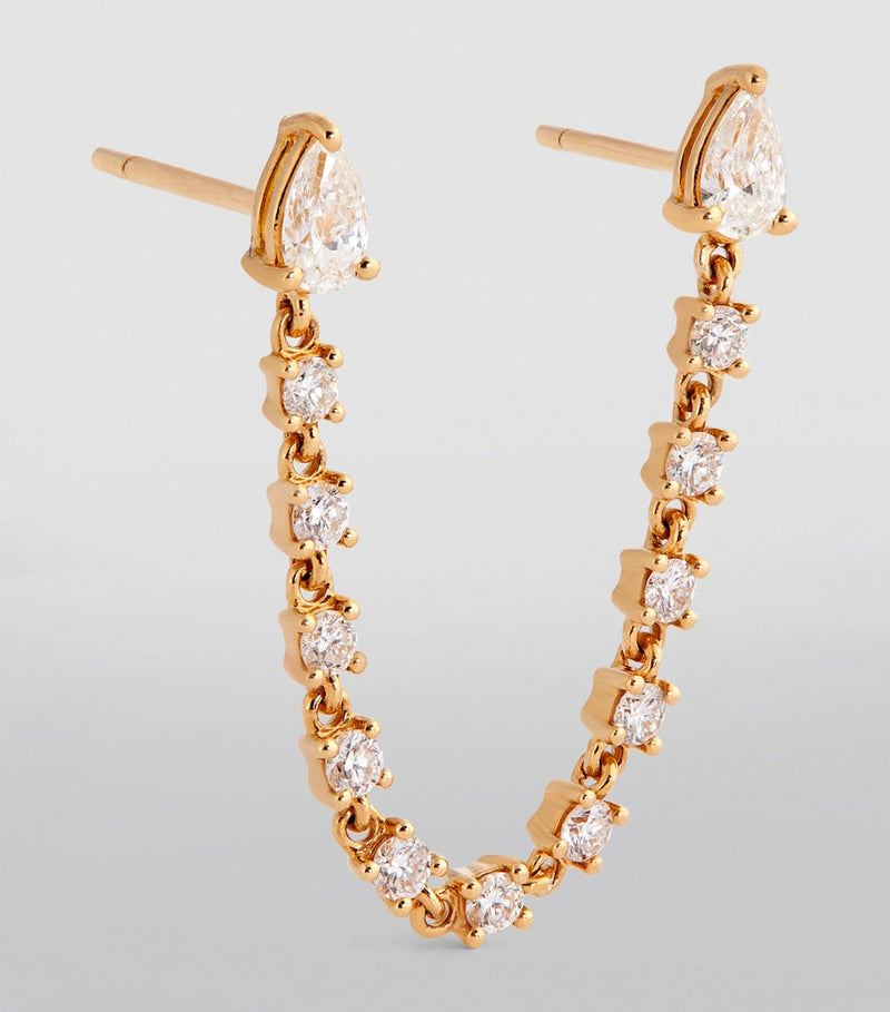 Anita Ko double-pierced loop earring with diamonds, UK version