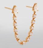 Anita Ko double-pierced loop earring with diamonds, UK version