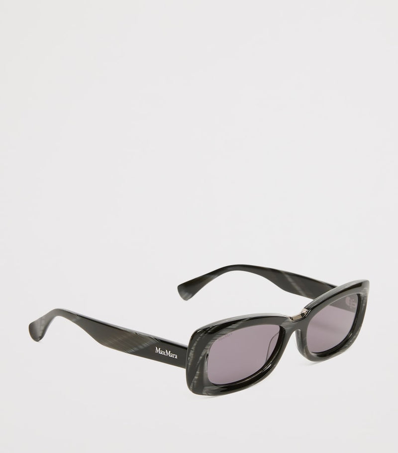 Max Mara acetate rectangular sunglasses, imported from the UK