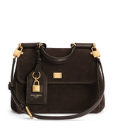 Harrods Dolce&Gabbana My Sicily Suede Top-Handle Bag- Buy online at McGrocer
