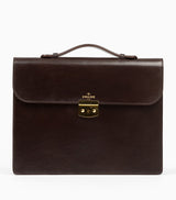 Harrods Swaine Leather Mayfair Briefcase- Buy online at McGrocer