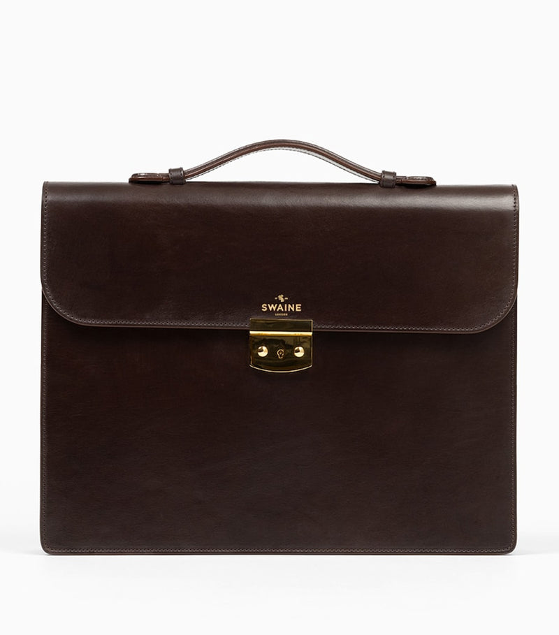 Swaine Leather Mayfair briefcase, imported from the UK
