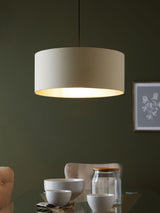 Next Next Champagne Gold Rico Easy Fit Drum Ceiling Light Shade- Buy online at McGrocer