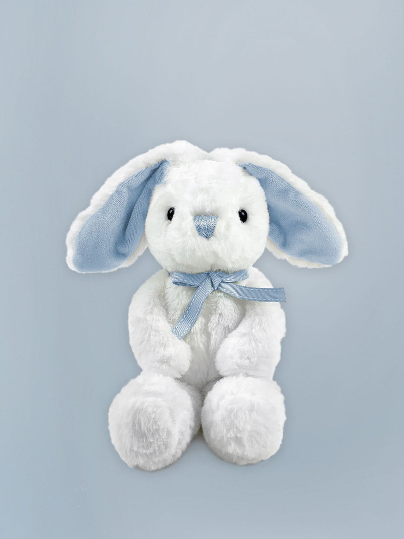 Babyblooms Babygeschenkset blauer Hase mit 24 cm Stofftier - Britisches Produkt
