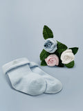 Babyblooms Babygeschenkset blauer Hase mit 24 cm Stofftier - Britisches Produkt
