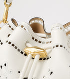Jimmy Choo medium Cinch cut-out leather bucket bag, imported from the UK