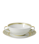 Harrods Bernardaud Constance Cream Cup and Saucer Porcelain Dinnerware Set 15cl- Buy online at McGrocer