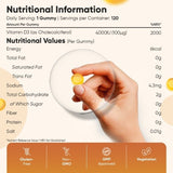 WeightWorld Vitamin D3 gummies 4000IU 120 count - British product