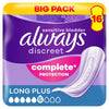 Always Discreet Incontinence Pads Long Plus 16 - British product
