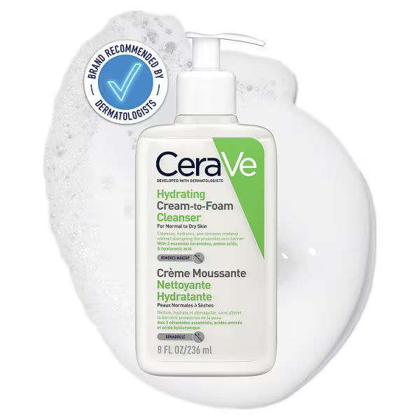 CeraVe Cream to Foam Cleanser 236ml - British product