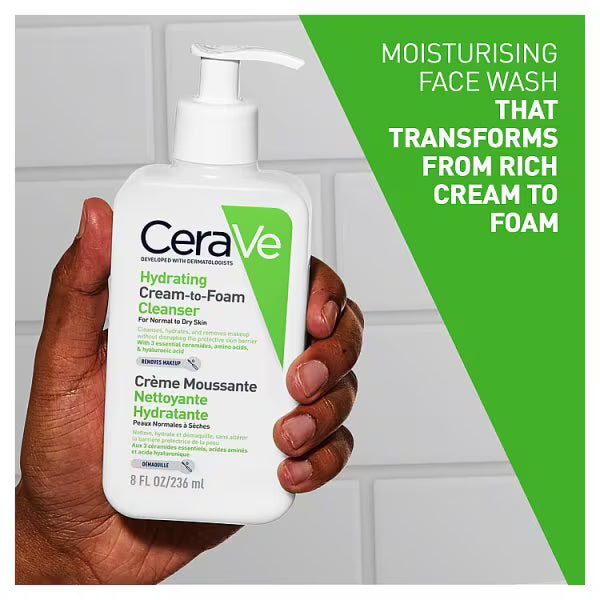 CeraVe Cream to Foam Cleanser 236ml - British product