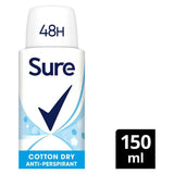 Sure Women Cotton Dry Anti-perspirant Deodorant Aerosol 150ml GOODS Boots