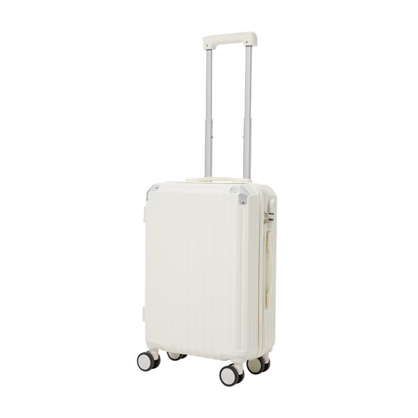 Livingandhome 26-inch white travel suitcase (British brand)