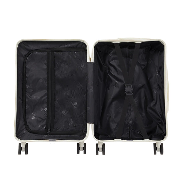 Livingandhome 26-inch white travel suitcase (British brand)