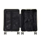 Livingandhome 26-inch white travel suitcase (British brand)