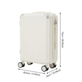 Livingandhome 26-inch white travel suitcase (British brand)