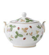 Harrods Wedgwood Wild Strawberry Sugar Bowl- Buy online at McGrocer