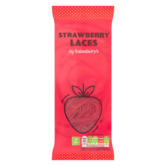 Sainsbury's Strawberry Laces Sweets 70g GOODS Sainsburys   