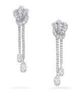 Harrods Graff White Gold and Diamond Tilda's Bow Earrings- Buy online at McGrocer