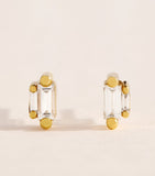 Suzanne Kalan yellow gold diamond stud earrings (British brand)