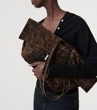 AllSaints suede leopard print tote bag, UK version