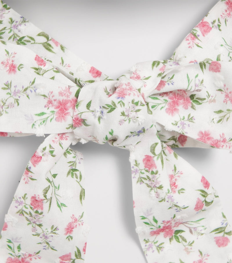 Pepa London cotton hand-smocked floral bonnet (British brand)
