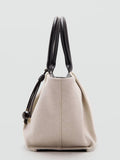 Mango cream handbag with top handle and shoulder strap - British product