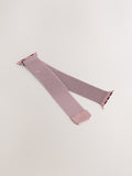 Pink mesh watch strap for Apple Watches, imported from the UK
