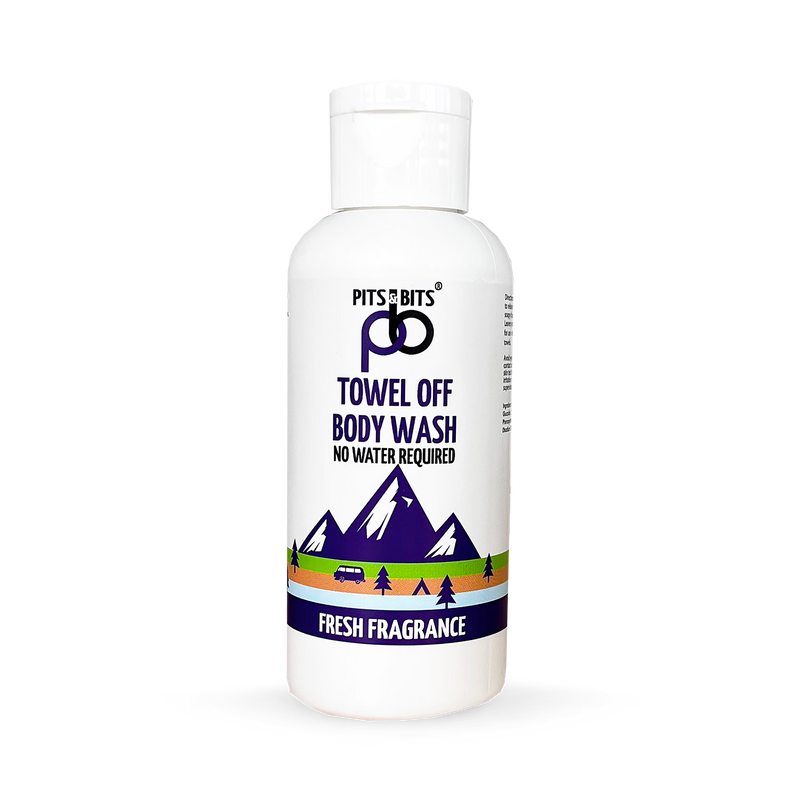 Pits & Bits Towel Off Body Wash 100ml (British brand)