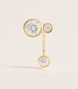 Harrods Sophie Bille Brahe Yellow Gold and Diamond Lou Single Earring- Buy online at McGrocer