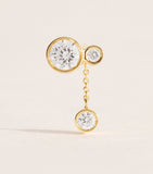 Sophie Bille Brahe Lou single earring 18kt gold, imported from the UK