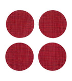 Chilewich Basketweave Round Coasters 10cm - British product