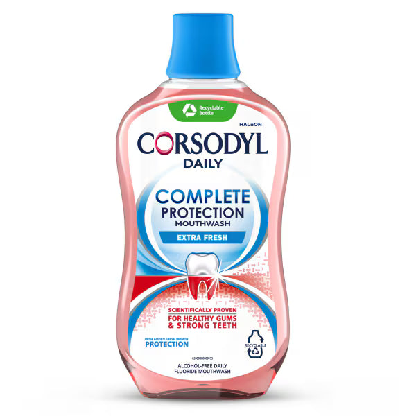 Corsodyl Daily Complete Protection Mild Mint mouthwash 500ml - British product