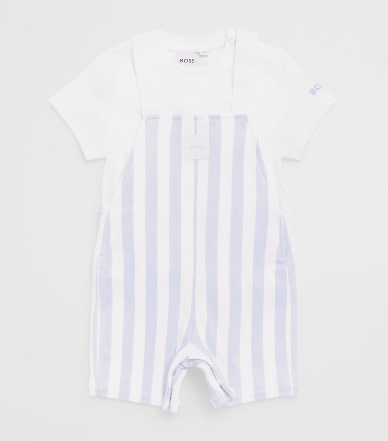 BOSS dungarees and T-shirt set for infants 1-18 months - British product