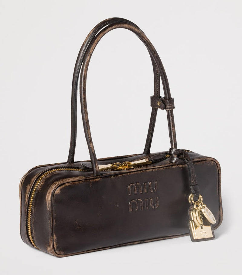 Miu Miu Leather Beau top-handle bag, imported from the UK