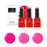 Bluesky Hot Pink gel polish 3x5ml - British product