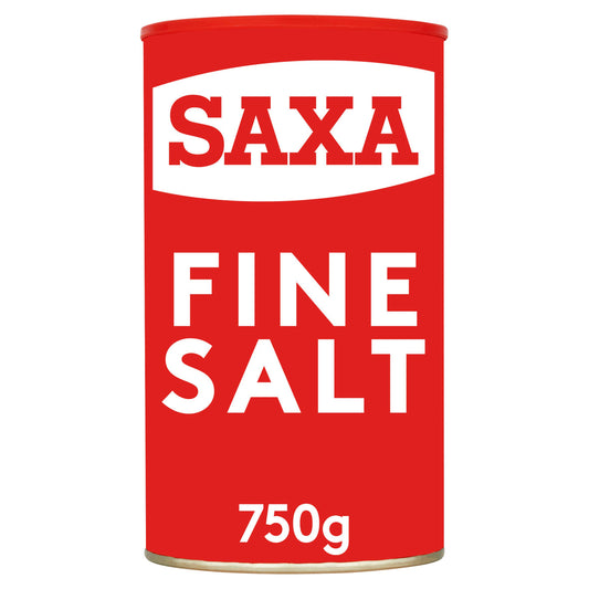Saxa Table Salt Drum 750g Salt & pepper Sainsburys   