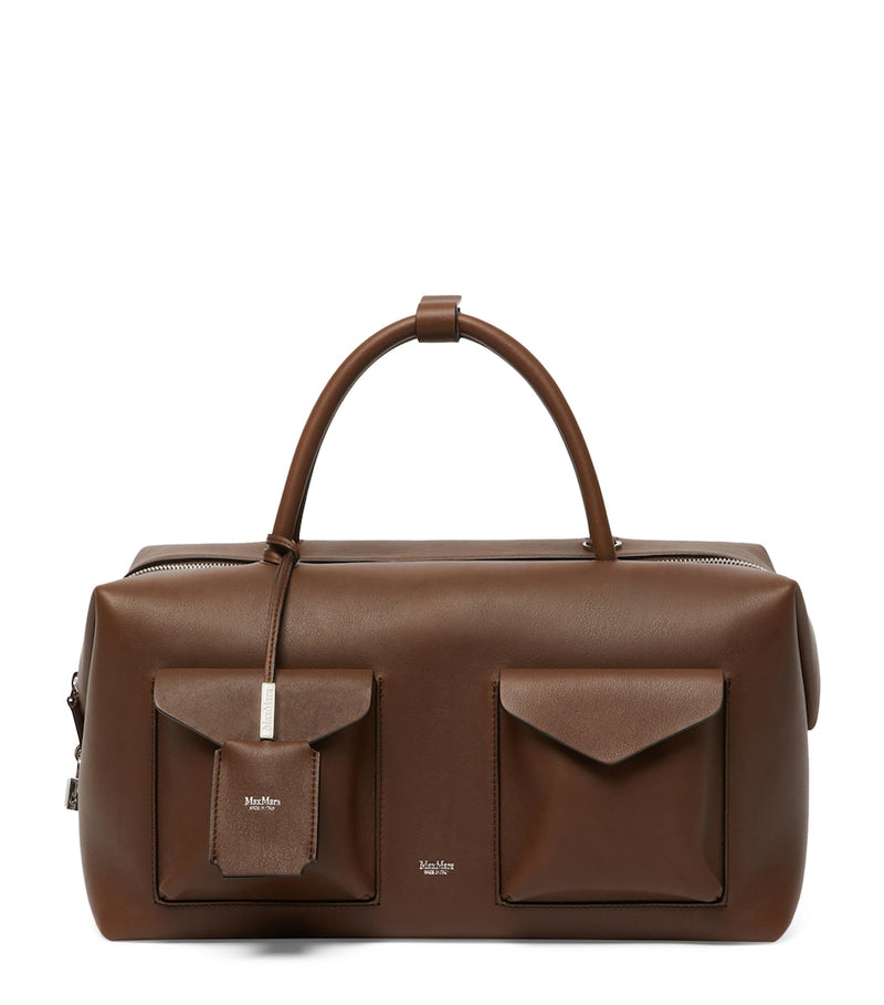 Max Mara large leather Boston bowler bag with M-shaped sides, UK version