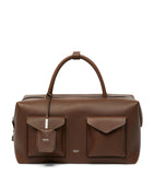 Max Mara large leather Boston bowler bag with M-shaped sides, UK version