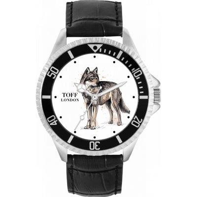 Superdrug Toff London White Mens Standing Wolf Watch- Buy online at McGrocer