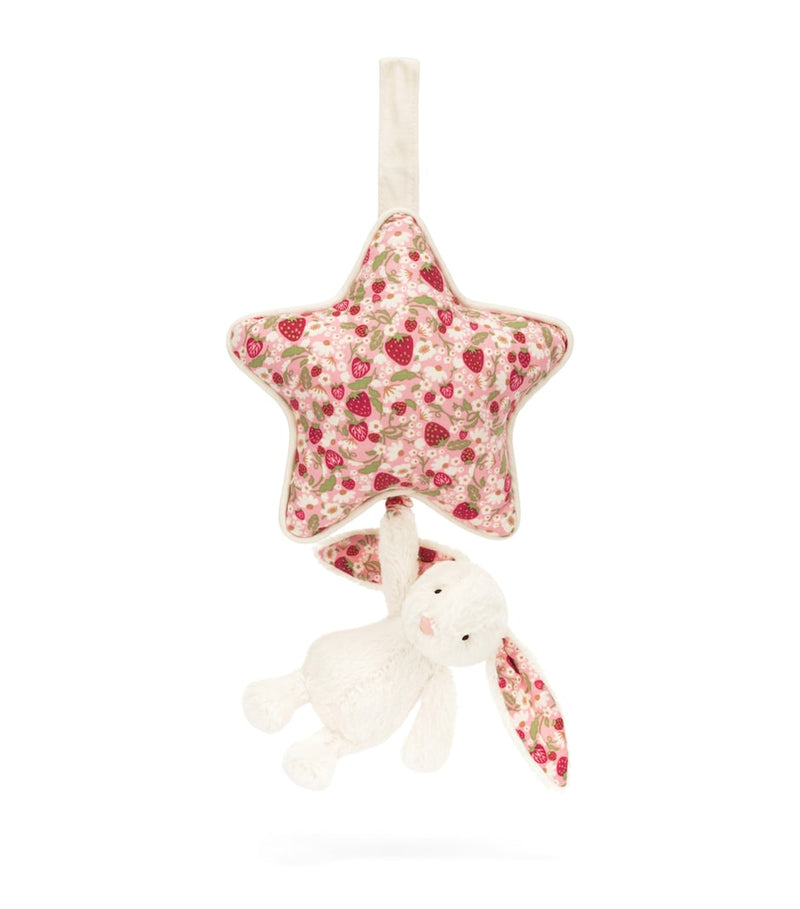 Jellycat Blossom Bunny Berry musical pull toy (British brand)