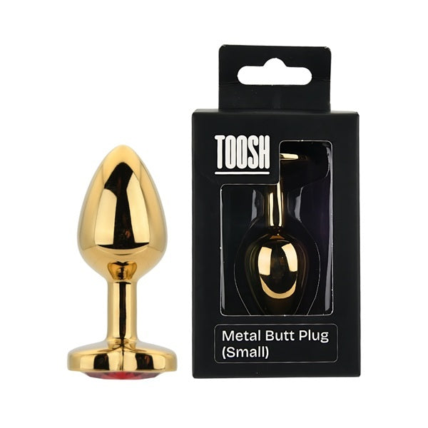 Loving Joy heart-shaped butt plug with red stone small (British brand)