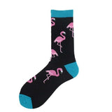 Cozy Noxxiez socks black flamingo one size, UK version