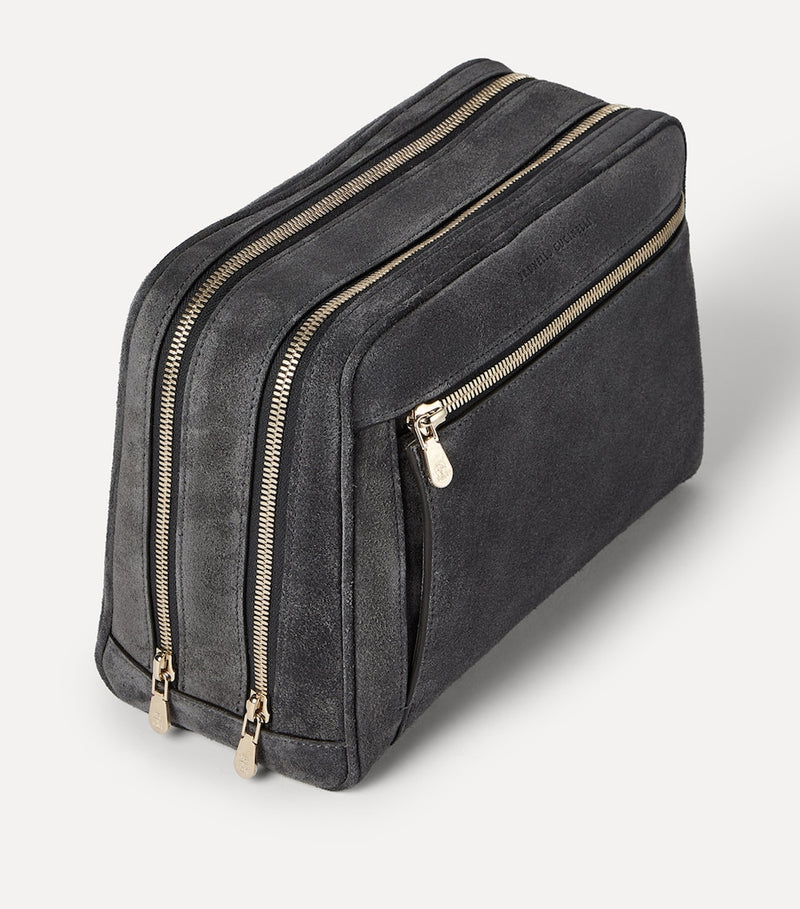 Brunello Cucinelli suede wash bag - British product