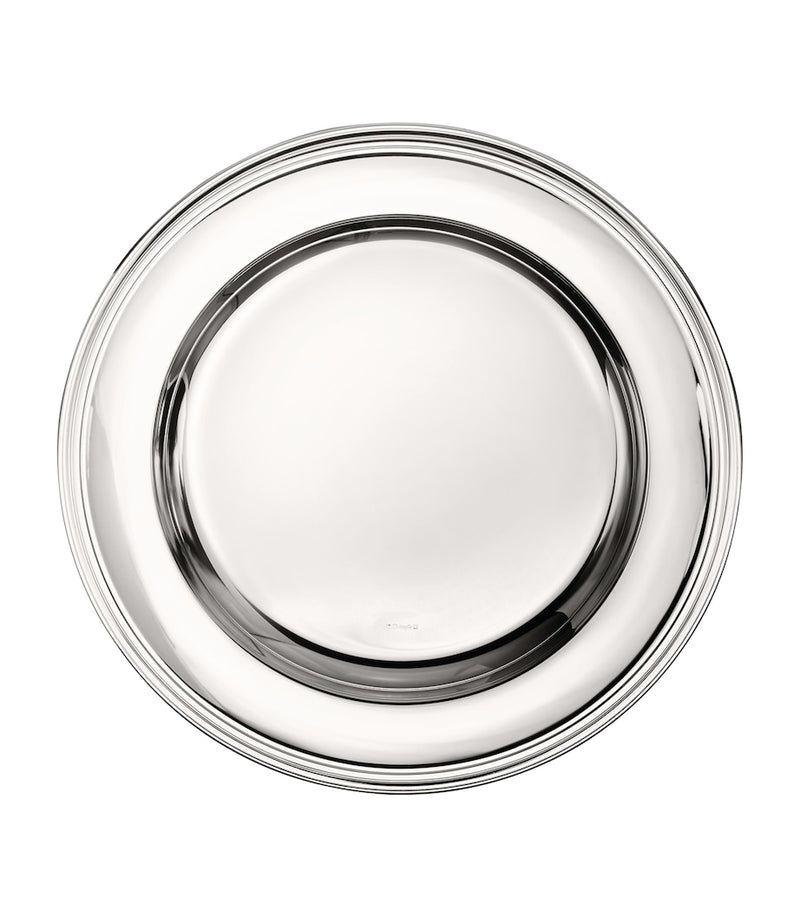 Christofle Albi silver-plated round platter 40cm - British product