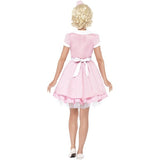 Smiffys 50s Diner Girl costume dress and mini hat, imported from the UK