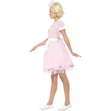 Smiffys 50s Diner Girl costume dress and mini hat, imported from the UK