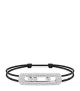 Harrods Messika Move Titanium and Diamond Pavé Large Cord Bracelet (1.85ct)- Buy online at McGrocer